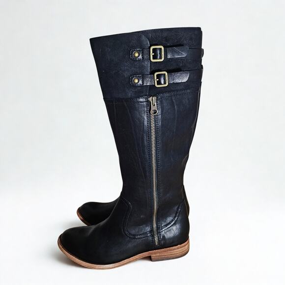 Kork-Ease Black Leather Riding Boots - Picture 3 of 9